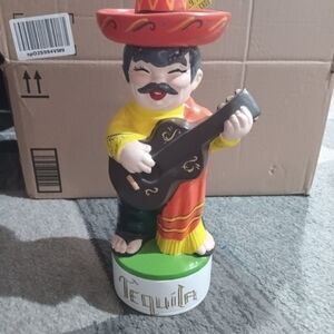 Colorful Ceramic Guitarist Figurine